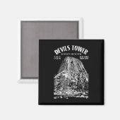 Rots klimmen klimmer Devils Tower Bear Lodge Klim Magneet (Voorkant / Achterkant)