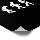 Rots klimmen klimmer evolutie Bouldering  Poster (Hoek)