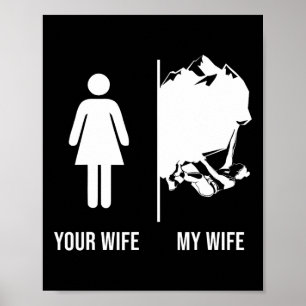 Rots klimmen klimmer je vrouw mijn vrouw poster