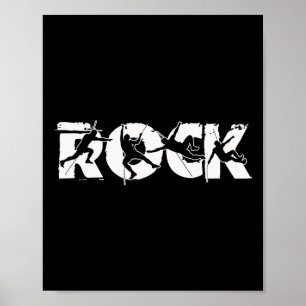 Rots klimmen Klimmer Laat het avontuur beginnen Ca Poster