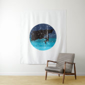 Rots klimmen klimmer Retro Wandkleed (In situ)