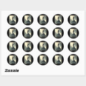 Rots klimmen Post Apocalyptische Milieuvervuiling Ronde Sticker (Vel)