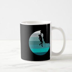 Rots klimmen Retro Boulderen Klimmer Retro Stijl Koffiemok