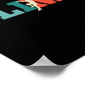 Rots klimmen Retro Geschenk  Poster (Hoek)