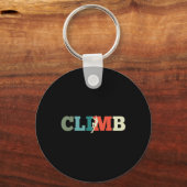 Rots klimmen Retro Geschenk Sleutelhanger (Voorkant)