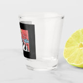 Rots klimmen Retro Vintage Shot Glas (Rechts)