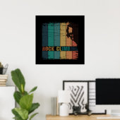 Rots klimmen vintage klimmer poster (Thuiskantoor)