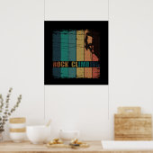 Rots klimmen vintage klimmer poster (Keuken)