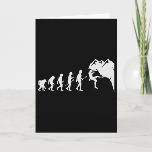 Rots klimmen - Voor rot klimmer Funny Evolution  Kaart (Voorkant)