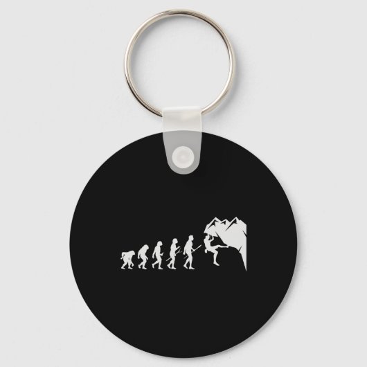 Rots klimmen - Voor rot klimmer Funny Evolution Sleutelhanger (Voorkant)