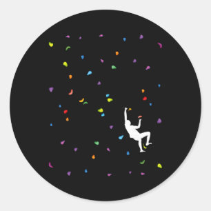 Rots klimmen Vrij klimmen Extreme sporten Boulder Ronde Sticker