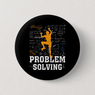 Rots klimmen Wiskunde Liefhebber Probleemoplossing Ronde Button 5,7 Cm