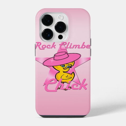 Rots klimmende kuiken #8 iPhone hoesje (Achterkant)