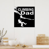 Rots klimmende vader poster (Keuken)