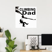 Rots klimmende vader poster (Thuiskantoor)