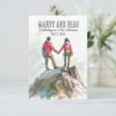 Rots Klimmer Bruiloft, Buitenbruiloft  Save The Date (Staand voorkant)