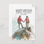 Rots Klimmer Trouwen, Buiten trouwen Save The Date (Voorkant / Achterkant)