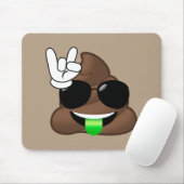 Rots op Achterschip Emoji Muismat (Met muis)