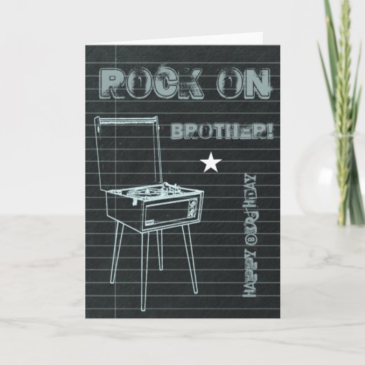 Rots op broer! Gelukkige verjaardagskaart Kaart (Voorkant)