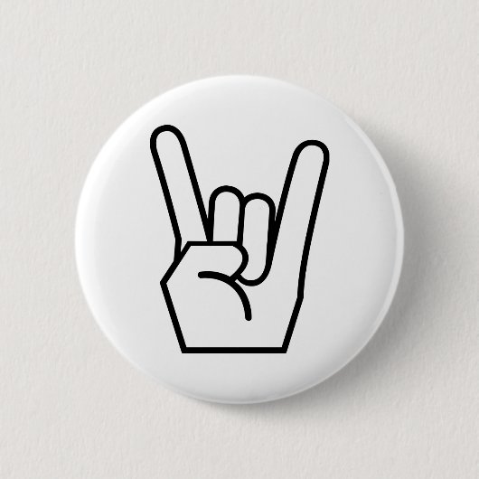 Rots op handbord ronde button 5,7 cm (Voorkant)
