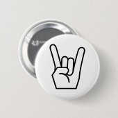 Rots op handbord ronde button 5,7 cm (Voorkant /achterkant)
