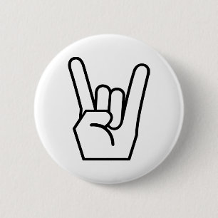 Rots op handbord ronde button 5,7 cm