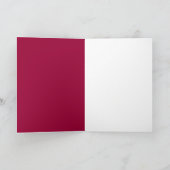 Rots op het Wenskaart van het Patroon van de Kaart (Binnen)