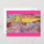 rots op regenbogen briefkaart (Voorkant / Achterkant)