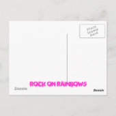 rots op regenbogen briefkaart (Achterkant)