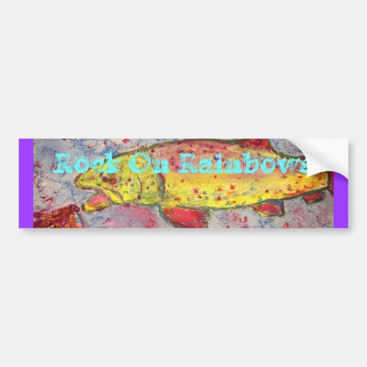 rots op regenbogen bumpersticker (Voorkant)