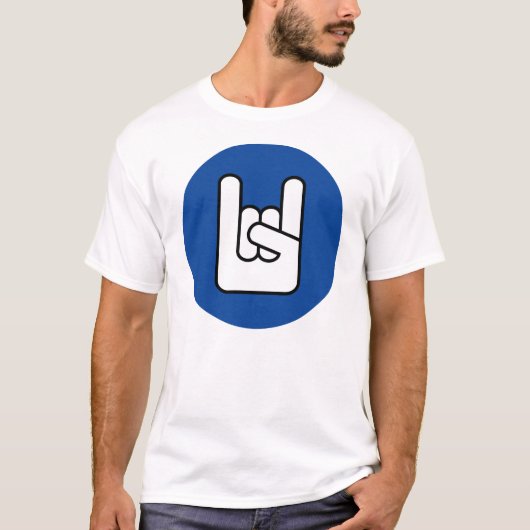 rots op rotsblauw shirt (Voorkant)