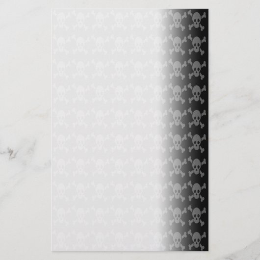 Rots Piraat Horror Schedels Briefpapier (Voorkant)