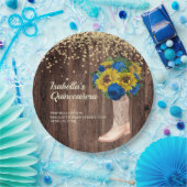 Rots Quinceañera - Rots - Rozen Papieren Bordje (Feest)