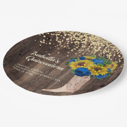 Rots Quinceañera - Rots - Rozen Papieren Bordje (Gekanteld)