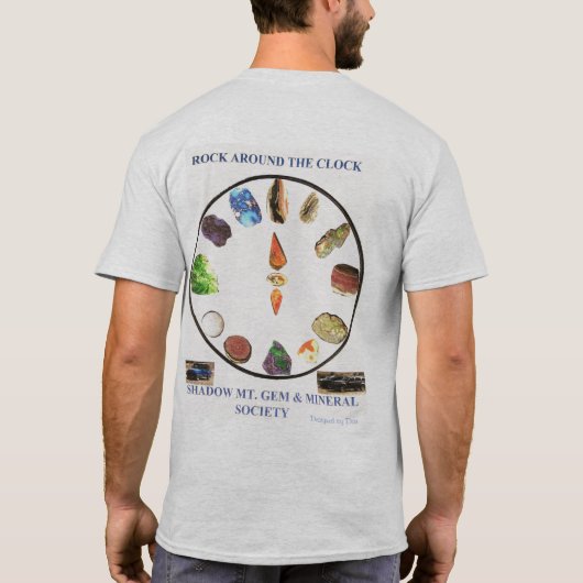 Rots rond de klok - Ontworpen door: Dar T-shirt (Achterkant)