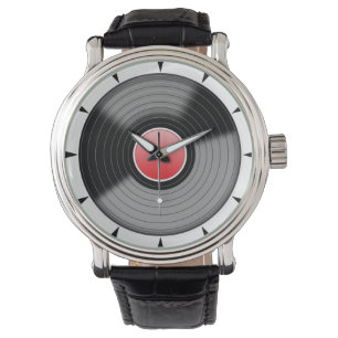 Rots rond de klok - Vinyl Record Watch Horloge