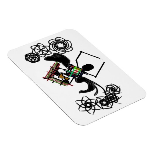 Rots rond sneeuwman magneet (Rechterzijde)