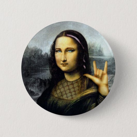 rots ronde button 5,7 cm (Voorkant)