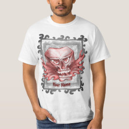 Rots schedel t-shirt