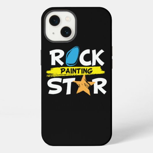 Rots Schilderen Ster Stenen iPhone Hoesje (Achterkant)