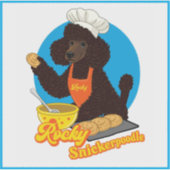 Rots Snickerpoedel Sticker (Voorkant)