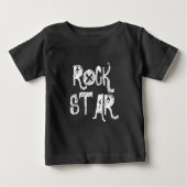 Rots Star Black White skull text rocker metal (Voorkant)