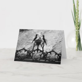 Rots van Agonie, Jeruzalem, Israël - Zwart-wit kaa Kaart