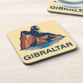 Rots van Gibraltar Bier Onderzetter (Linkerzijde)