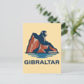 Rots van Gibraltar Briefkaart (Staand voorkant)