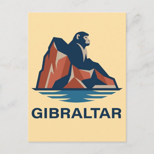 Rots van Gibraltar Briefkaart (Voorkant)