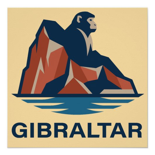 Rots van Gibraltar Perfect Poster (Voorkant)