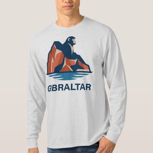Rots van Gibraltar T-shirt (Voorkant)