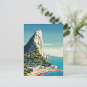 Rots van Gibraltar Travel Art Briefkaart (Staand voorkant)