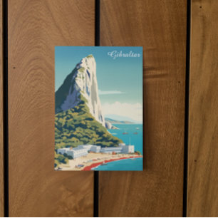  Rots van Gibraltar Travel Art Briefkaart